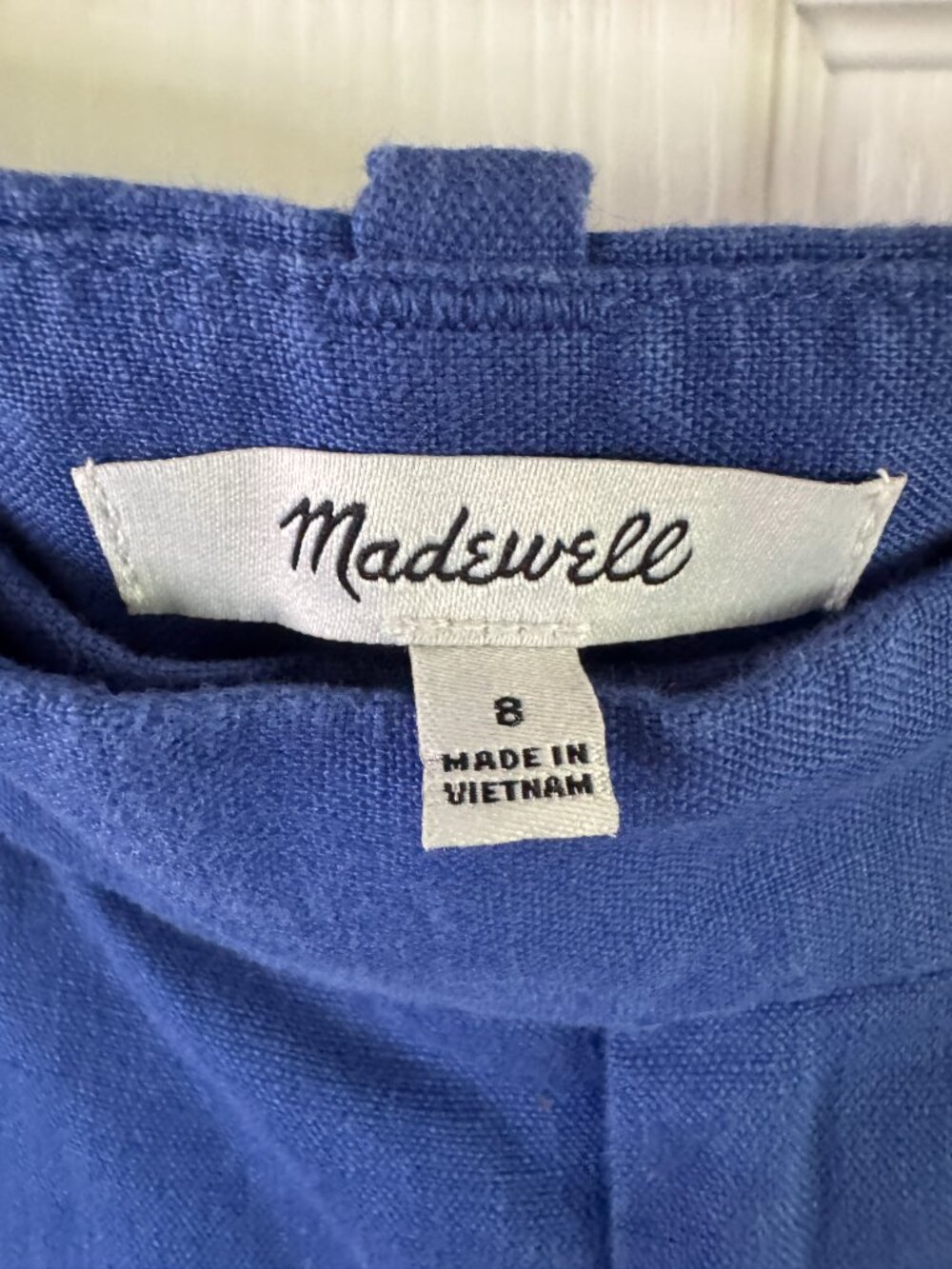 Madewell The Harlow Linen Wide-leg pant, Size 8, GUC - Picture 5 of 7